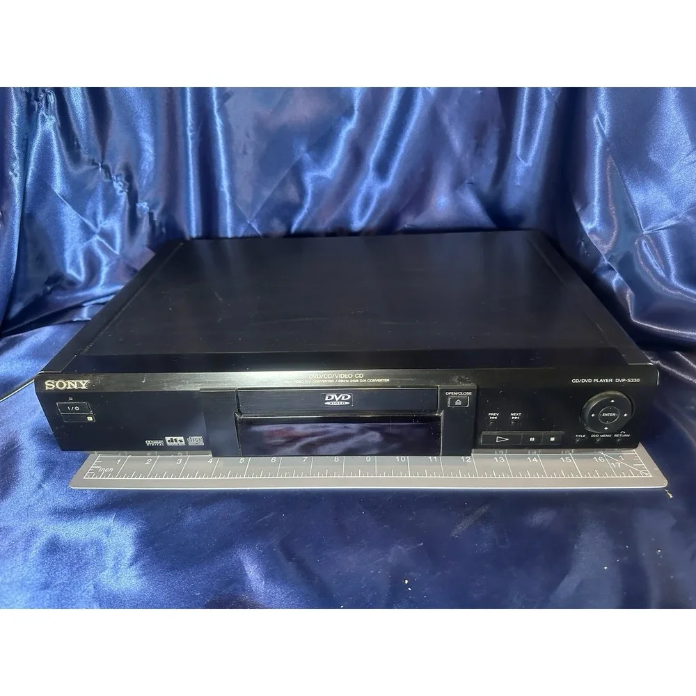 Sony DVP-S330 Single Disc CD/DVD Video Player Black -no Remote - TESTED 9/11/26